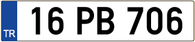 Trailer License Plate